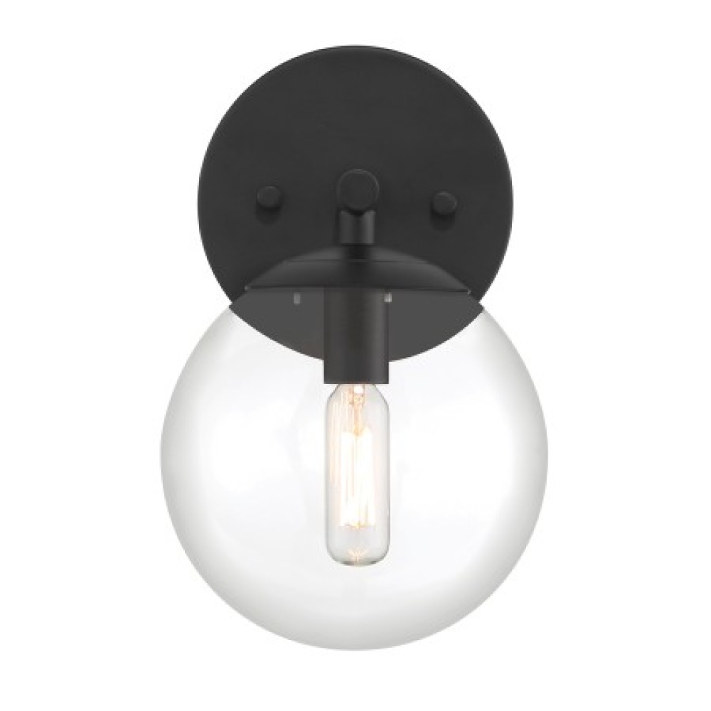 1 LIGHT, BATH FIXTURE IN METAL