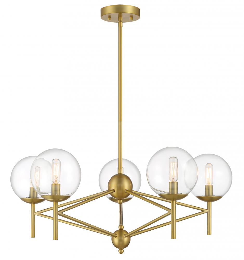 AURESA - 5 LIGHT CHANDELIER