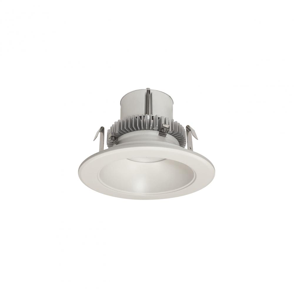 4" Cobalt Click Round Retrofit Reflector, 1000lm / 12W, 3000K, White Reflector / White Flange