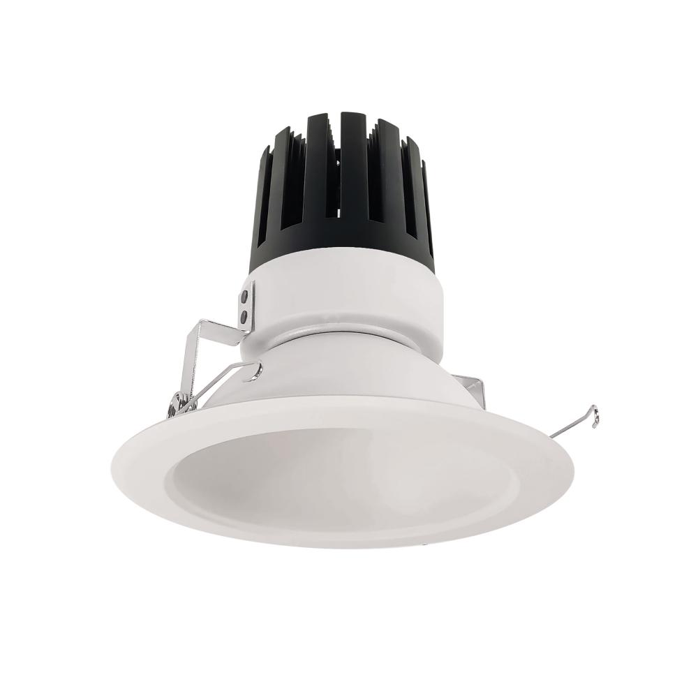 6" Marquise III Round Open Reflector, 2000lm, 3000K, Narrow Flood Optic, White Reflector/White