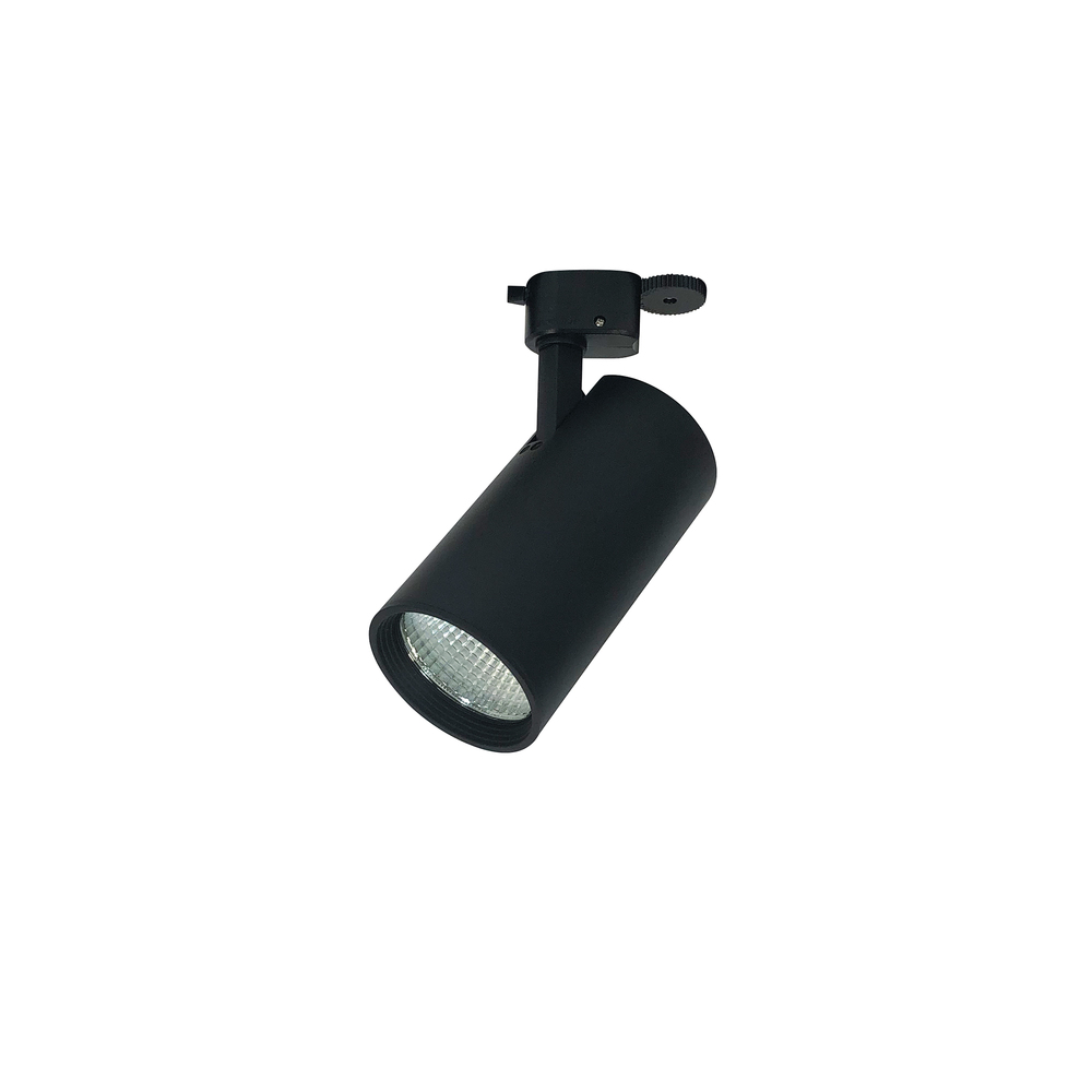 Jason LED Track Head, Cylinder, 18W, 40K, 80+ CRI, Spot, Black
