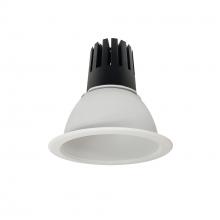 Nora NC3-61L630NMPW - 6" Sapphire III Round Open Reflector, 5500lm, 3000K, Narrow Flood Optic, Matte Powder White
