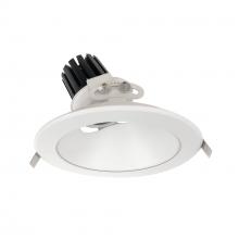 Nora NC3-89L435NMPW - 8" Sapphire III Round Adjustable Reflector, 3500lm, 3500K, Narrow Flood Optic, Matte Powder