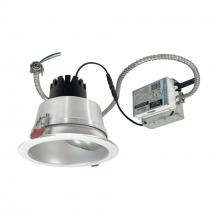 Nora NCR3-66L230FC12HZMPW - 6" Sapphire III Retrofit, Haze Wall Wash Reflector/Matte Powder White Flange, 120-277V; 0-10V