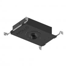 Nora NHAPIC-3R20L33040DC - 3" Apollo Round IC Air-Tight New Construction Housing w/ 1.625" to 2" Ceiling Collar,