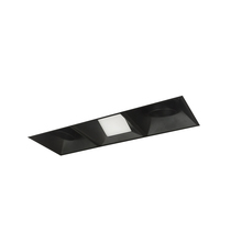 Nora NMIOTL-13-NF-AAW-30X-10-B - Iolite MLS 3-Head Trimless Reflector Kit, 3000K, 1000lm, Black Adj. Snoot/Wall Wash Trims