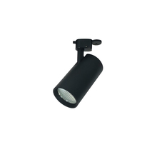 Nora NTE-85518S940B - Jason LED Track Head, Cylinder, 18W, 40K, 80+ CRI, Spot, Black