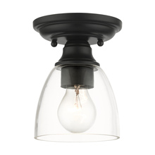 Livex Lighting 46331-04 - 1 Lt Black Flush Mount