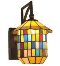 Meyda Blue 132717 - 7.5" Wide Meyer Lantern Wall Sconce