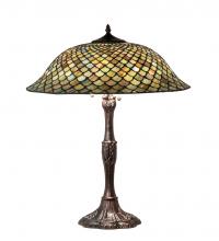 Meyda Blue 147470 - 26" High Tiffany Fishscale Table Lamp