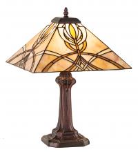 Meyda Blue 244266 - 18" High Glasgow Bungalow Table Lamp