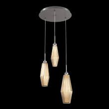 Hammerton CHB0049-03-GP-RB-C01-L3 - Aalto Round 3pc Multi-Pendant