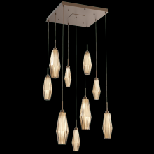 Hammerton CHB0049-09-FB-RB-C01-L1 - Aalto Square 9pc Multi-Pendant