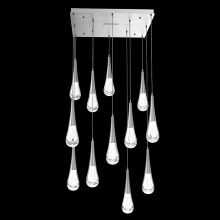 Hammerton CHB0078-12-SN-C-C01-L3 - Raindrop Square 12pc Multi-Pendant