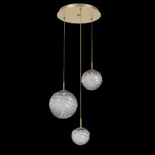 Hammerton CHB0092-03-GB-S-C01-L1 - Gaia Round 3pc Multi-Pendant
