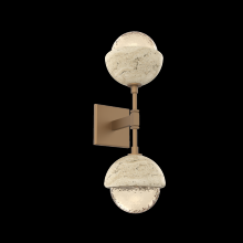 Hammerton IDB0093-02-NB-A-L1-TR - Cabochon Double Sconce