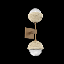 Hammerton IDB0093-02-NB-C-L3-TR - Cabochon Double Sconce
