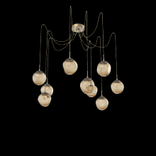 Hammerton SCB0066-09-GB-ZB-C01-L1 - Aster Round 9pc Swag Multi-Pendant