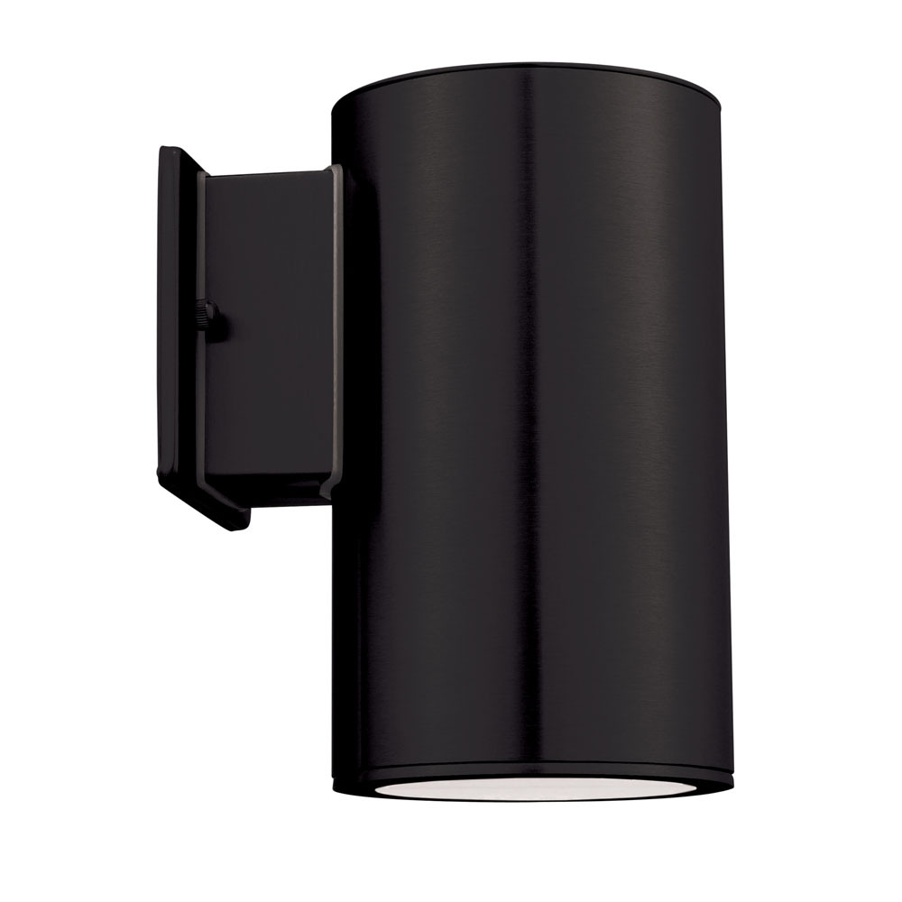 1 LT Outdoor Wall Light w/ Black Finish & Acrylic Diffuser