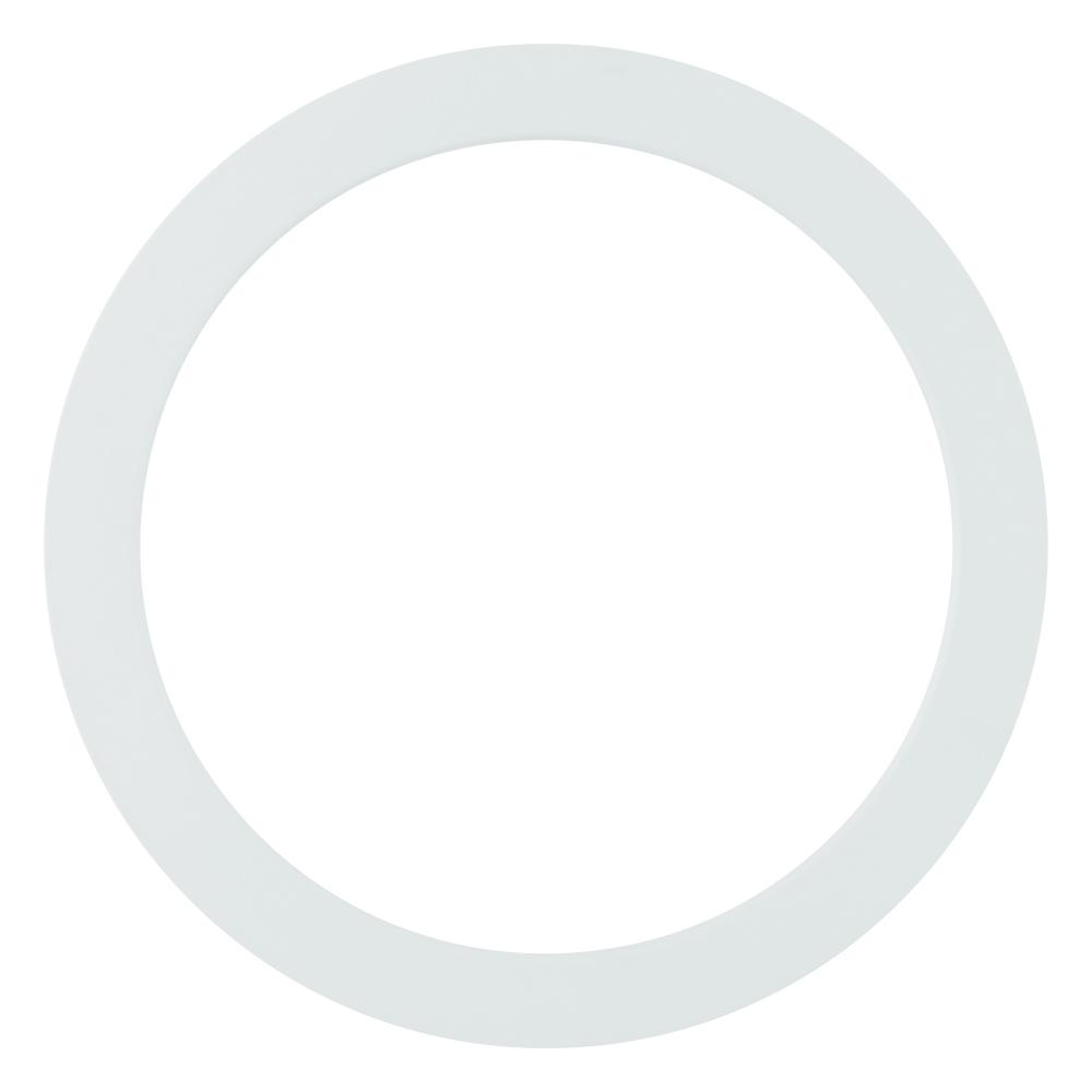 12" White  Round Magnetic Trim For Trago