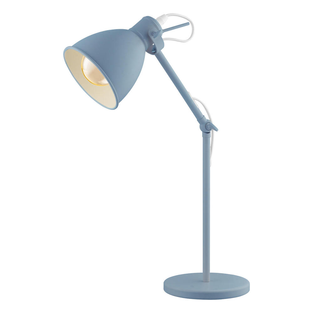 1 LT Desk Lamp w/ Pastel Light Blue Finish
