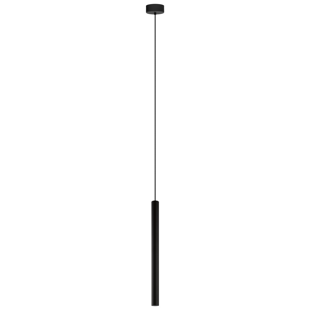1 LT Cylinder Pendant w/ Matte Black Finish