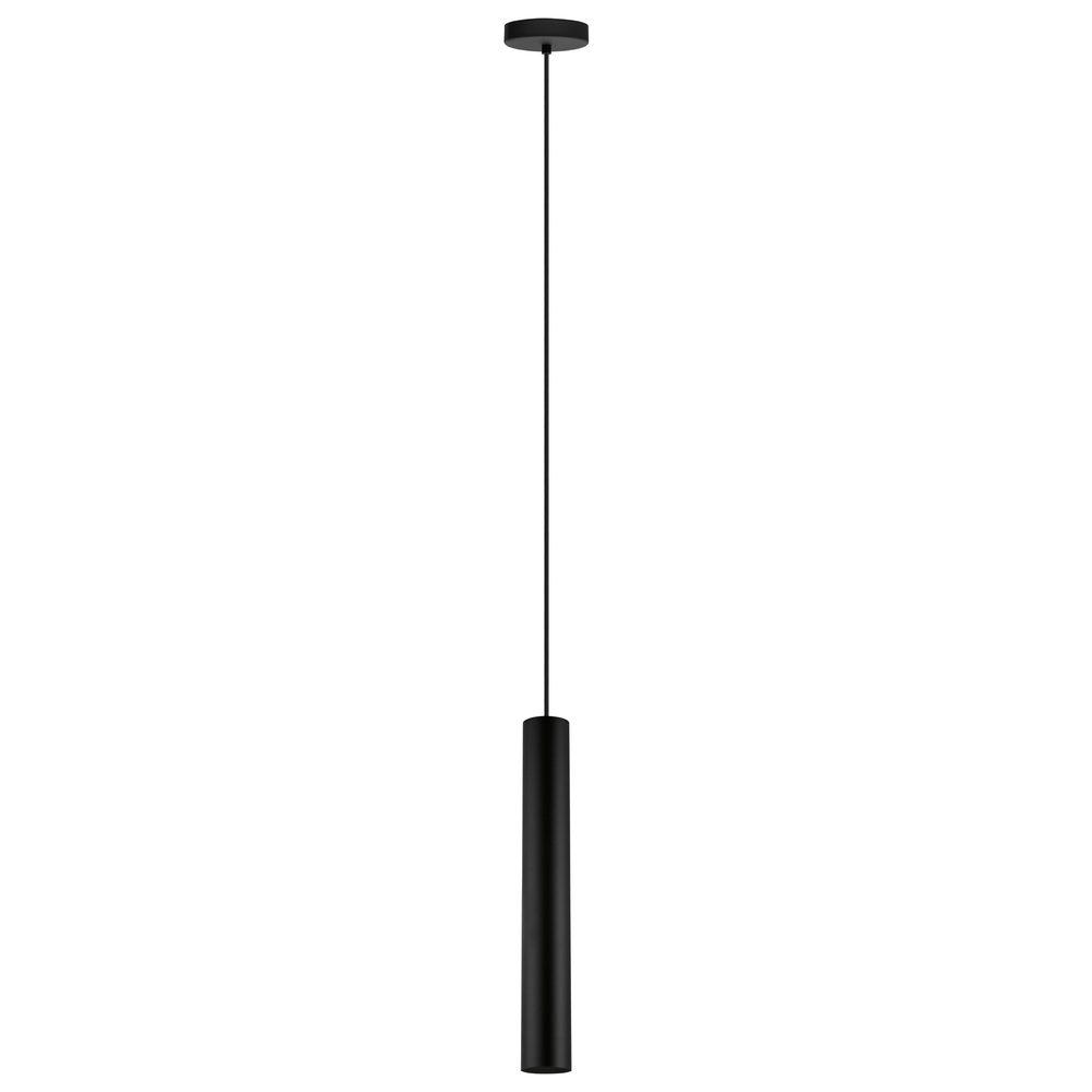 1 LT Cylinder Pendant w/ Matte Black Finish