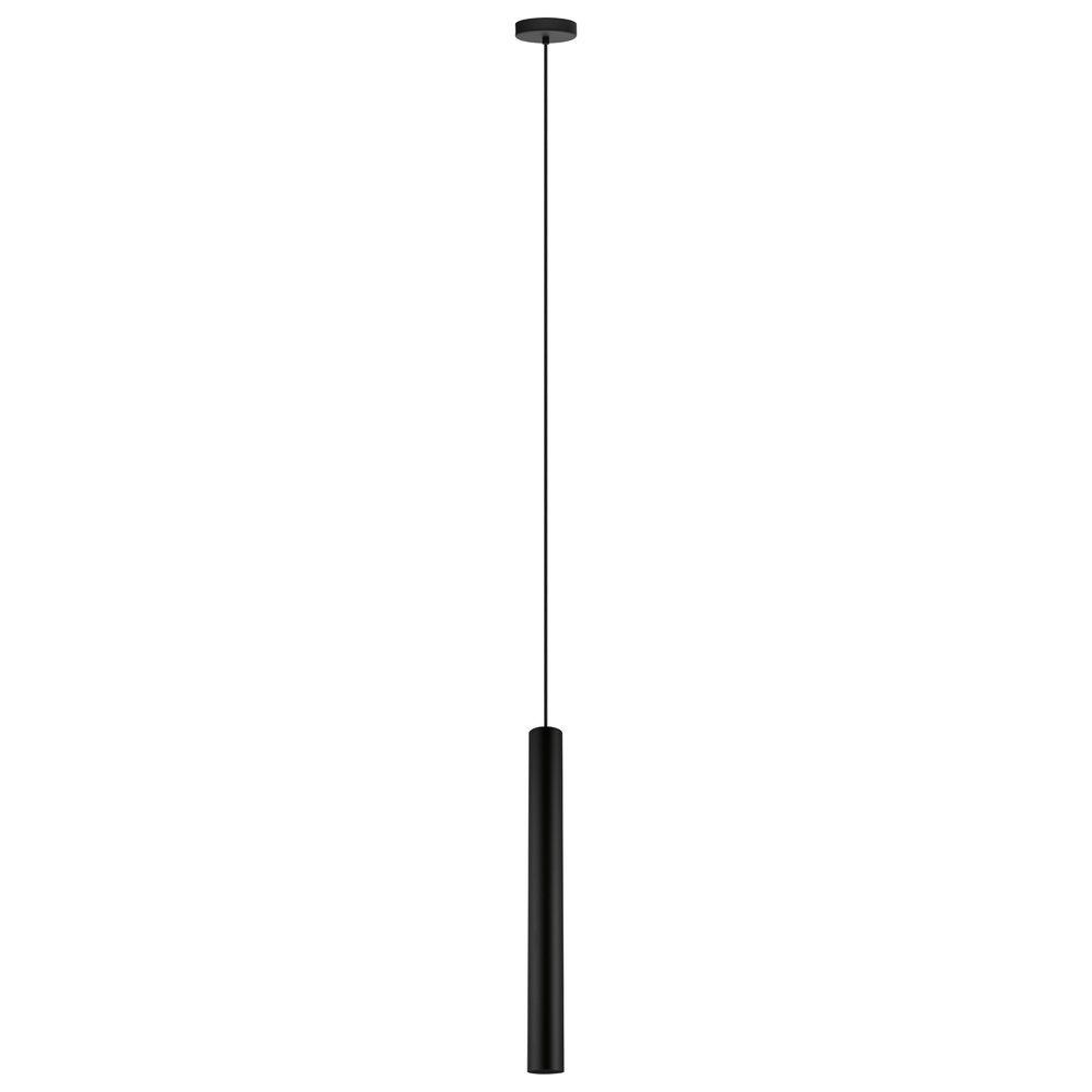 1 LT Cylinder Pendant w/ Matte Black Finish