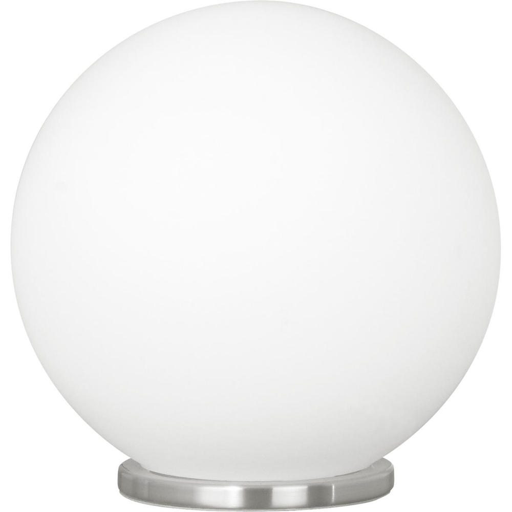 1 LT Table Lamp w/ a Siliver Finish & Opal Glass