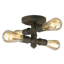 Eglo 202839A - 4 LT Open Bulb Ceiling Light w/ a Zinc Finish