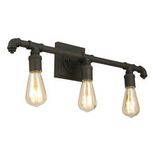 Eglo 202841A - 3 LT Open Bulb Bath/Vanity Light w/ a Matte Bronze Finish