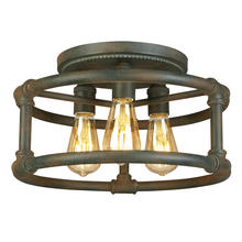 Eglo 202851A - 3 LT Open Bulb Ceiling Light w/ a Zinc Finish