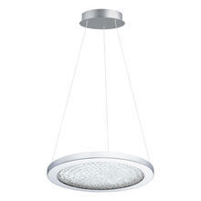 Eglo 203451A - LED Pendant w/ Chrome Finish & Clear Glass Shade w/ Clear Glass Crystal Stones