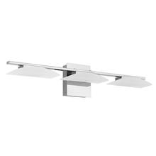 Eglo 204042A - 3 LT Integrated LED Bath/Vanity Light w/ Chrome Finish & Satin Shade
