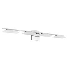 Eglo 204045A - 4 LT Integrated LED Bath/Vanity Light w/ Chrome Finish & Satin Shade