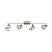 Eglo 204195A - 4 LT Track Light w/ Matte Nickel Finish & Adjustable Lamp Heads