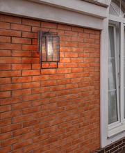 Eglo 204548A - 1 LT Outdoor Wall Light w/ Rust Color Finish & Clear Glass Shade
