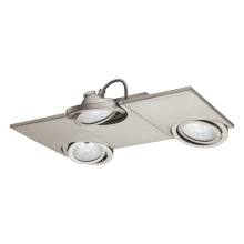 Eglo 39249A - 3 LT LED Fixed Track Light w/ Matte Nickel Finish & Adjustable Lamp Heads