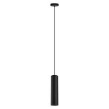 Eglo 62557A - 1 LT Cylinder Pendant w/ Matte Black Finish