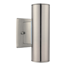 Eglo 84002A - 2 LT Up/Down Outdoor Wall Light w/ Stainless Steel Finish