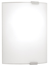 Eglo 84026A - 1 LT Wall Light w/ Chrome Finish & Satin Glass Shade