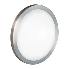 Eglo 87329A - 1 LT Ceiling Light w/ Matte Nickel Finish & Satin Glass Shade