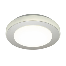 Eglo 95282A - 1 LT Integrated LED Ceiling Light w/ Chrome Finish & White Plastic Diffuser