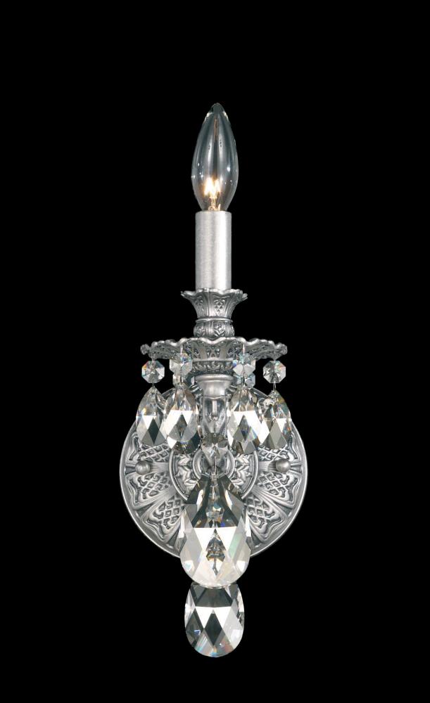 Milano 1 Light 120V Wall Sconce in Heirloom Gold with Radiance Crystal