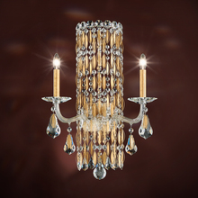 Schonbek 1870 RS8332N-22R - Siena 2 Light 120V Wall Sconce in Heirloom Gold with Radiance Crystal