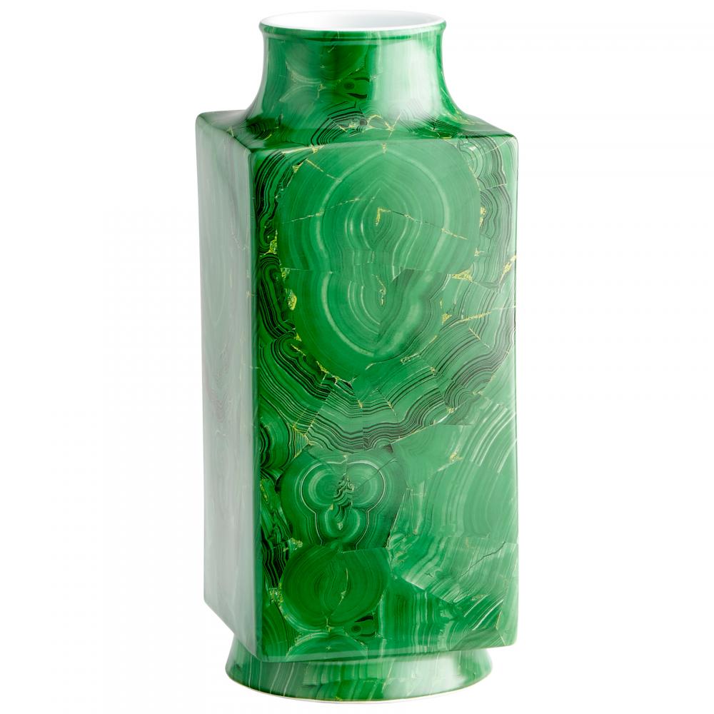 Jaded Vase Malachite - Large