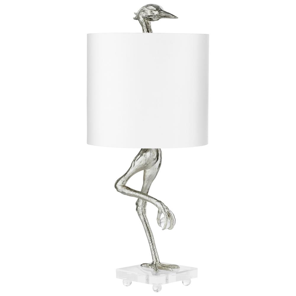 Ibis Table Lamp Silver Leaf - Medium