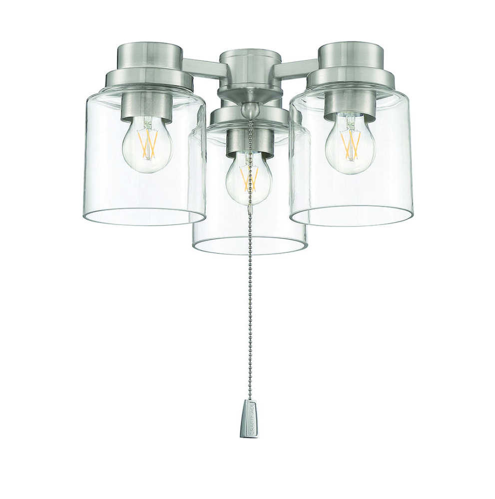 3 Light Universal Light Kit in Brushed Polished Nickel