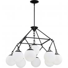 Craftmade 50729-FB - Orion 9 Light Chandelier in Flat Black