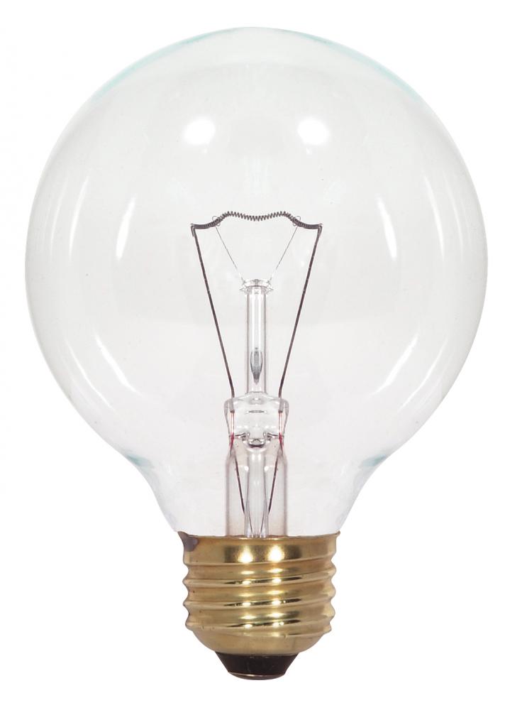 100 Watt G25 Incandescent; Clear; 3000 Average rated hours; 1330 Lumens; Medium base; 120 Volt